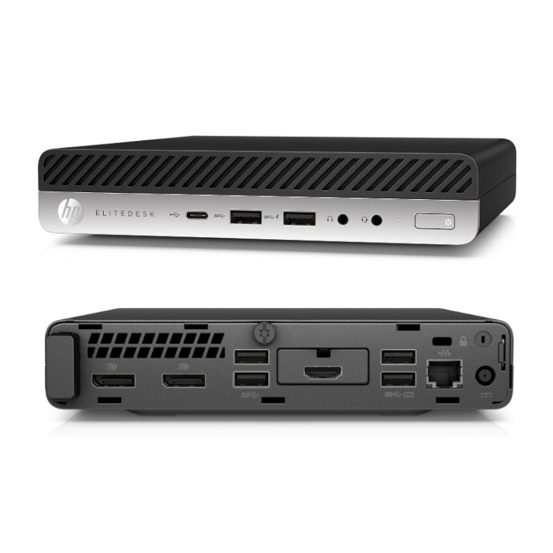 HP EliteDesk 800 G5 Mini PC i5-9500T 8GB RAM 256GB SSD Win10 Pro (051791252468-R)