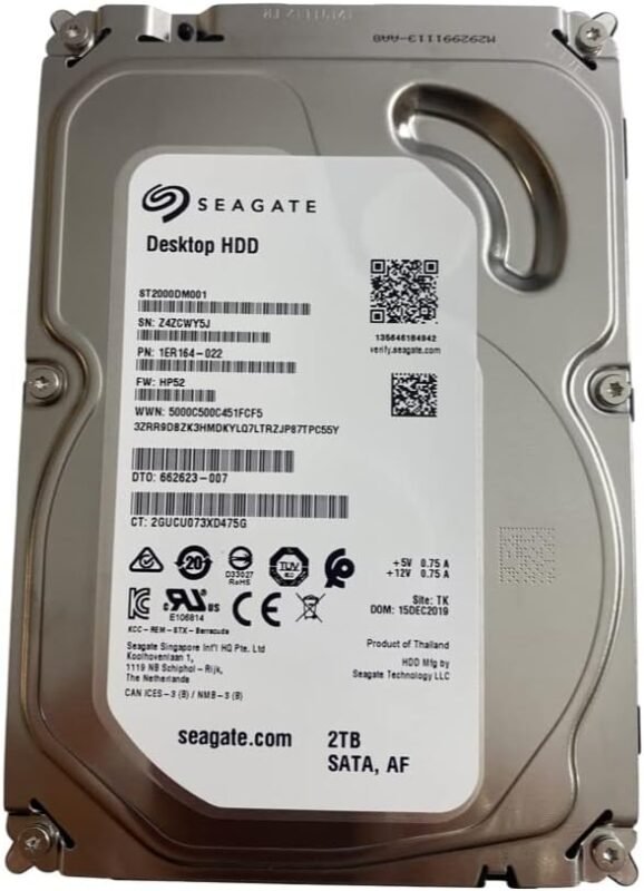 HP SGT ST2000DM001 2TB SATA HDD 662623-007 FW HP52 (1ER164-022)