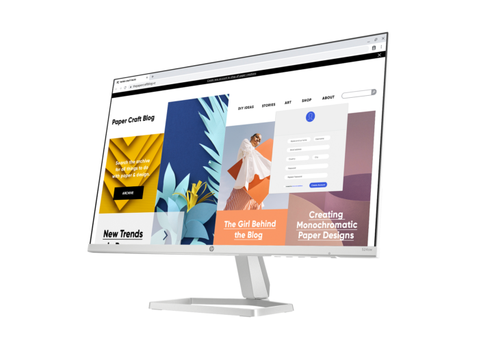 HP Series 5 23.8 inch FHD White Monitor - 524sw FHD (94C21AA) - Image 4