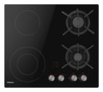 Hob Hansa combined (2 gas + 2 electrical), 59,2cm, Flex zone, black (BHMS61414030)2