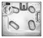 Hob Hansa combined (3 gas + 1 electrical), 59cm, cast-iron, inox (BHMI610302)3
