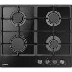 Hob Hansa gas, 59cm, cast-iron, black (BHKS610505)