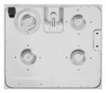 Hob Hansa gas, 60cm, cast-iron, white (BHGW630502)3