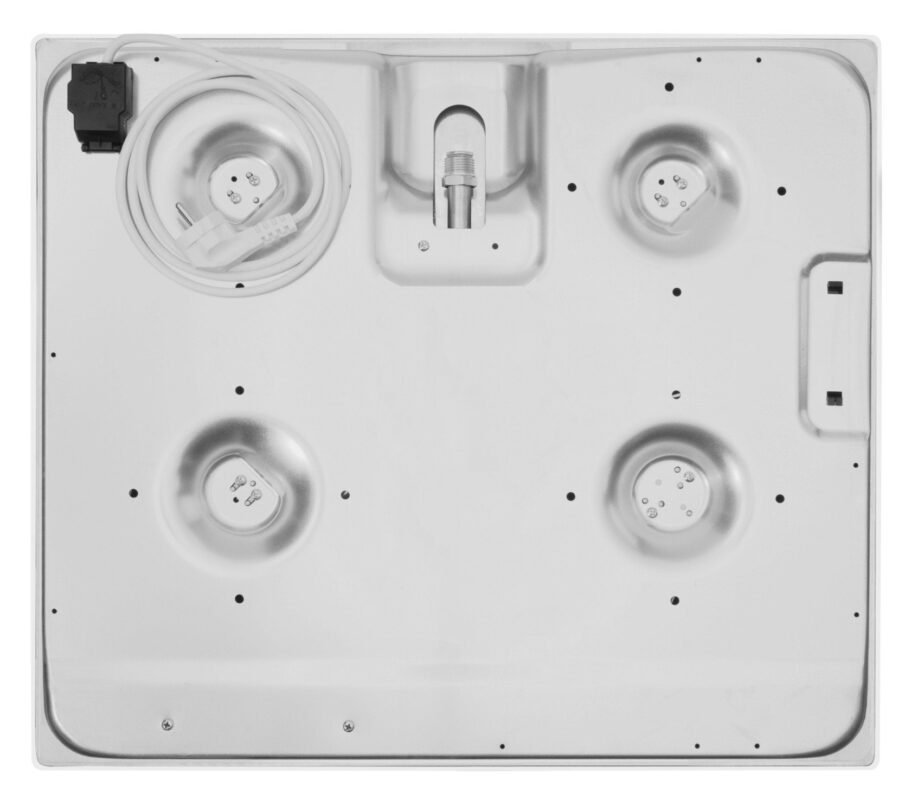 Hob Hansa gas, 60cm, cast-iron, white (BHGW630502)3