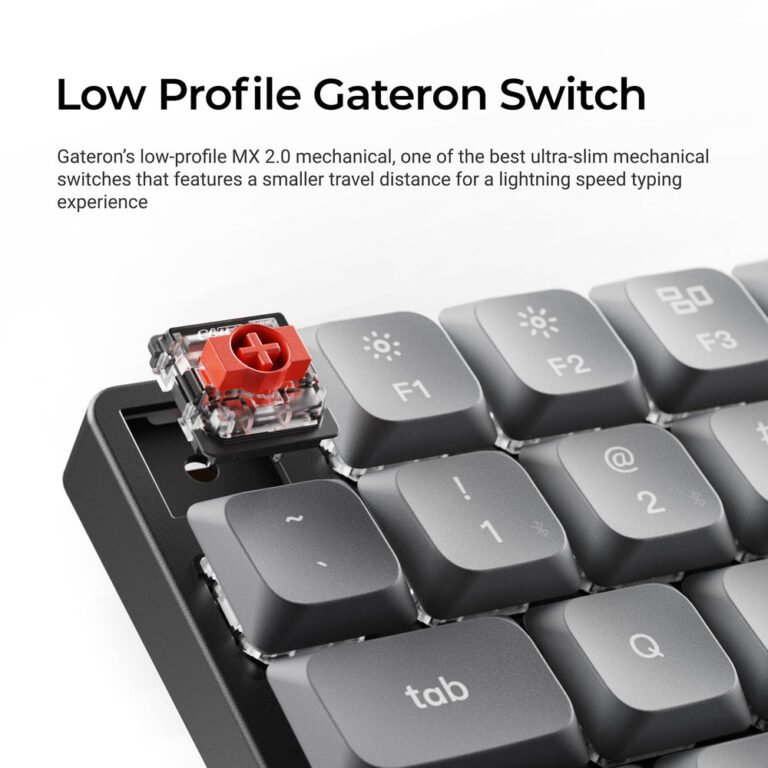 Keychron K3 Max Gateron White Backlight Red Switch Keyboard2