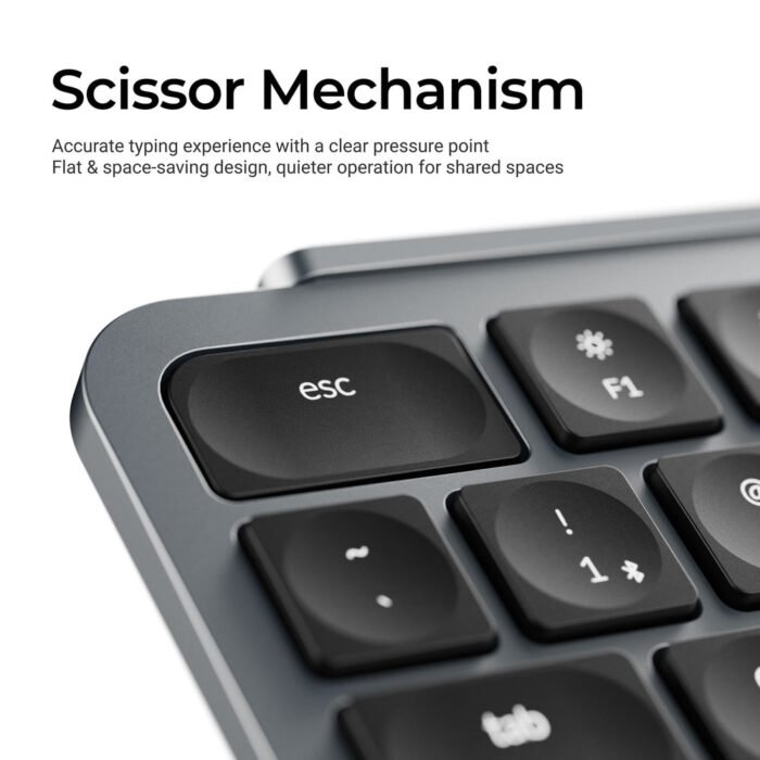 Keychron Keyboard Keychron B1 Pro, USB WL BT, space gray2