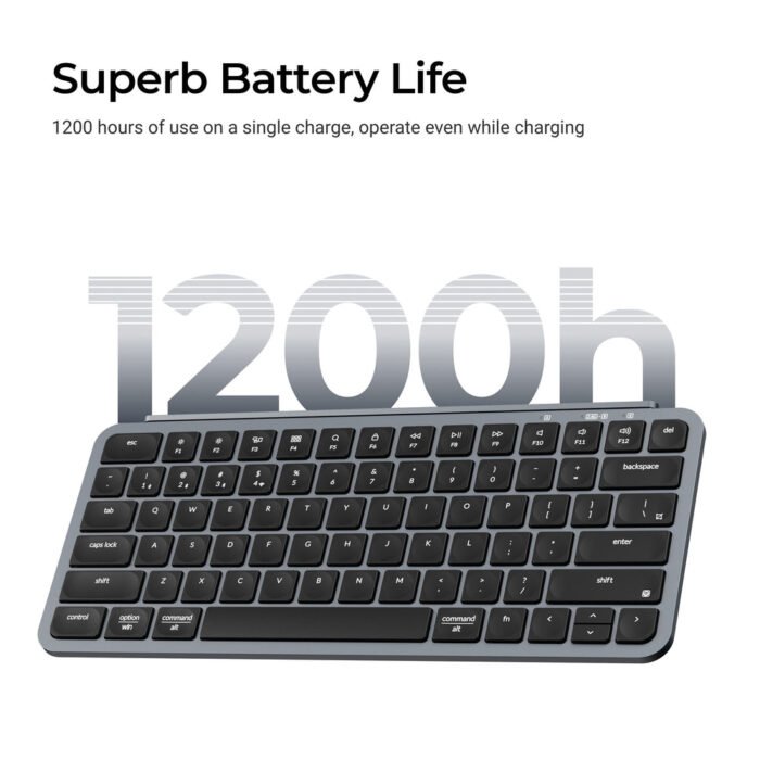 Keychron Keyboard Keychron B1 Pro, USB WL BT, space gray3