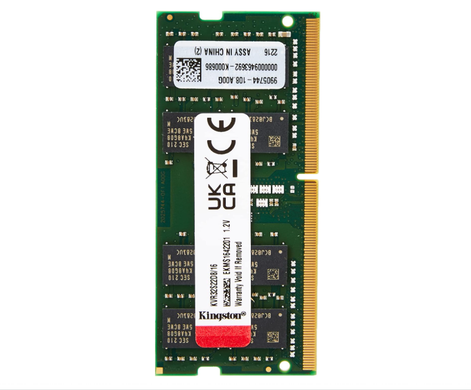 Kingston 16GB PC4-3200MHz CL22 260 SODIMM RAM (KVR32S22D8 16)