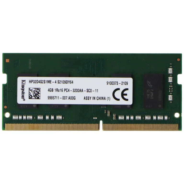 Kingston 4GB DDR4 PC4-3200AA (1Rx16) SODIMM RAM (HP32D4S2S1ME-4)
