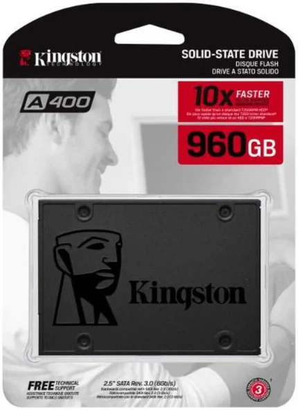 Kingston A400 960GB SATA3 2.5 SSD (7mm height) (SA400S37 960G)