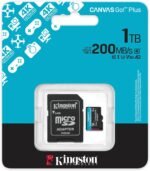 micro-SDXC — 1TB microSDXC Canvas Go! Plus Gen4 R:200/W:160 UHS-I Class 10 V30 U3 A2 + adapter (SDCG4/1TB)