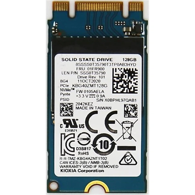 Kioxia 128GB M.2 2242 PCIe NVMe SSD (SSS0T35790)