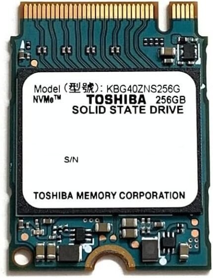 Kioxia 256GB M.2 2230 30mm NVMe PCIe Gen3 x4 KBG40ZNS256G BG4 Solid State Drive SSD (0FWJTG-PIDKK)