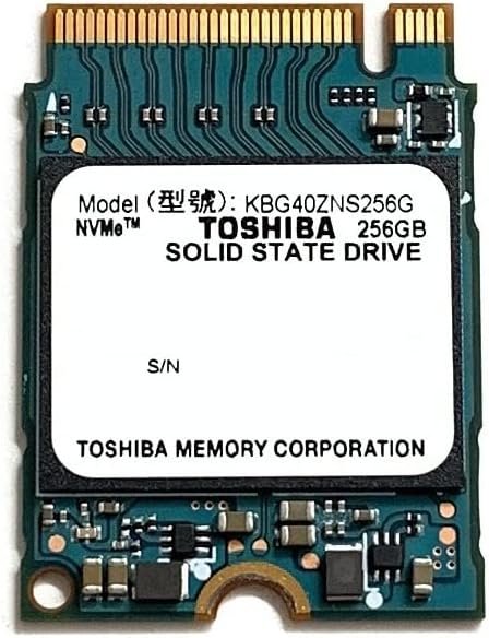 Kioxia 256GB M.2 2230 30mm NVMe PCIe Gen3 x4 KBG40ZNS256G BG4 Solid State Drive SSD (0FWJTG-PIDKK)