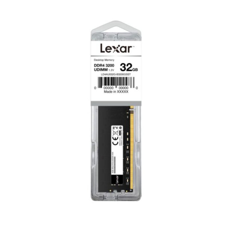 Lexar 32 GB DDR4 3200MHz, UDIMM, 1.2V Ram (LD4AU032G-B3200GSST)