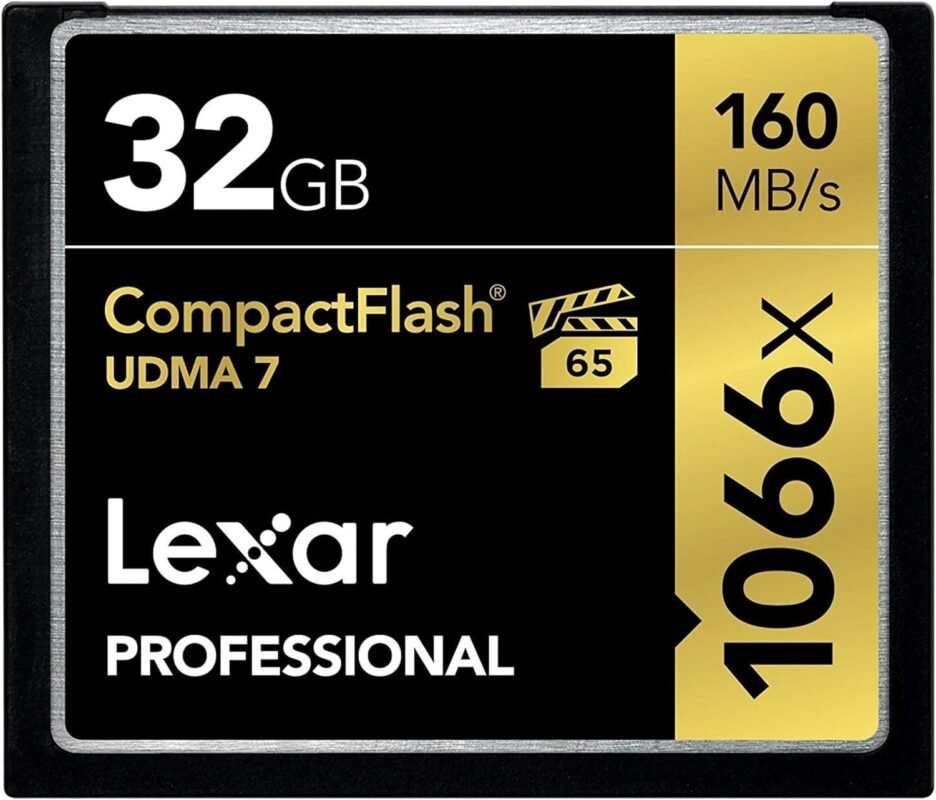 Lexar 32GB Professional 1066x CompactFlash Memory Card (UDMA 7, 2-Pack) (LCF32GCRBAS1066)