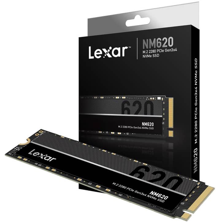 Lexar NM620 512GB SSD M.2 2280 PCIe Gen 3x4 NVMe (LNM620X512G-RNNNG)