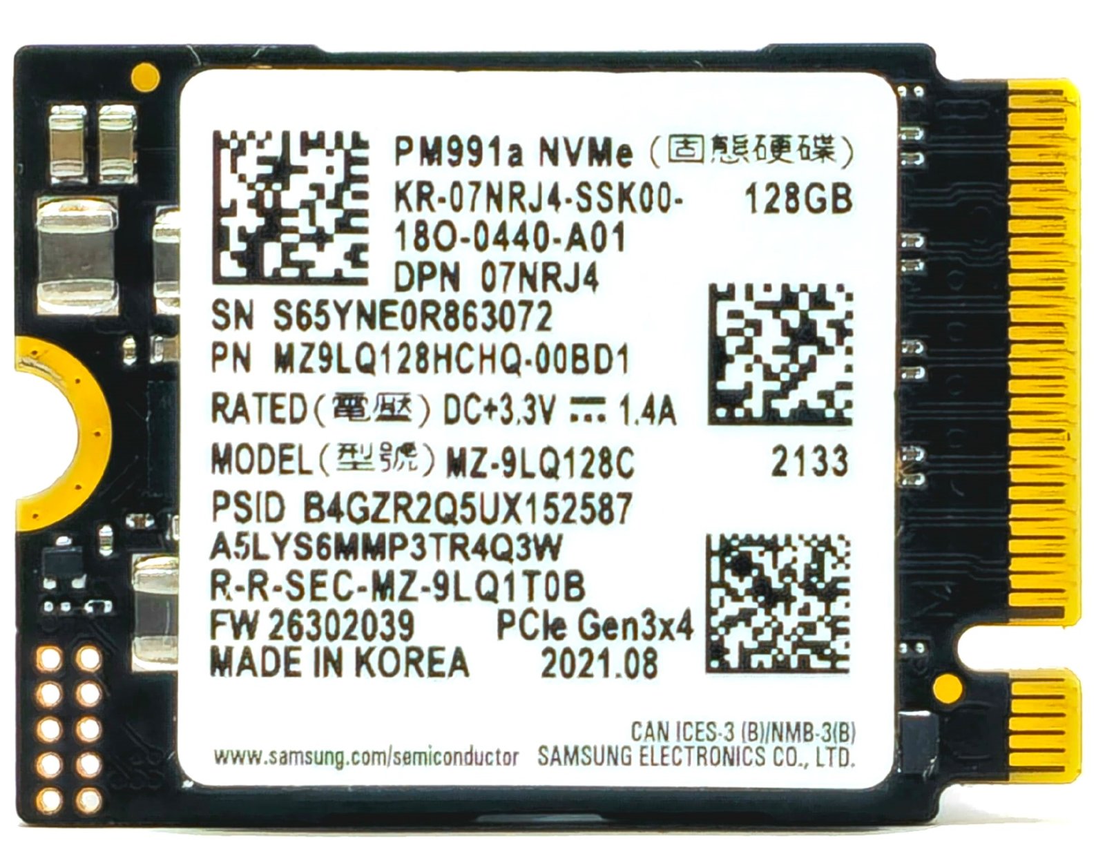 MZ9LQ128HCHQ-00BD1 MZ9LQ128HCHQ-00BD1