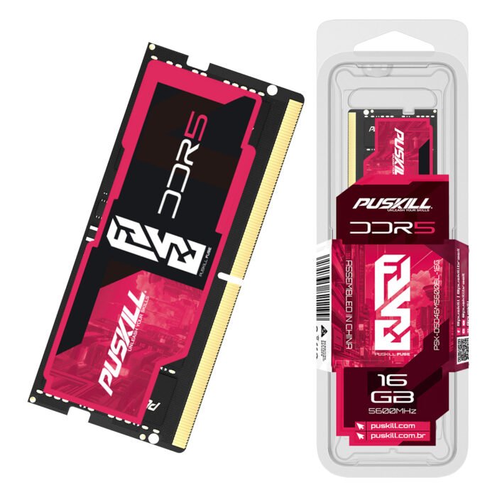 PUSKILL 16GB 2Rx8 DDR5 4800MHz Sodimm Ram