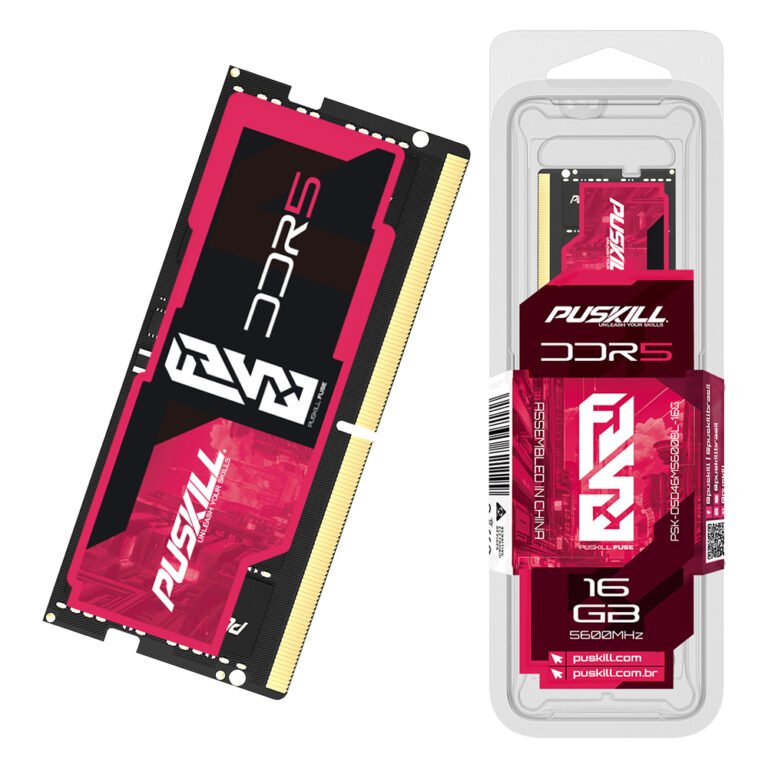 PUSKILL 16GB 2Rx8 DDR5 4800MHz Sodimm Ram