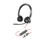 Poly Blackwire 3320 Stereo Microsoft Teams Certified USB-C Headset +USB-C/A Adapter