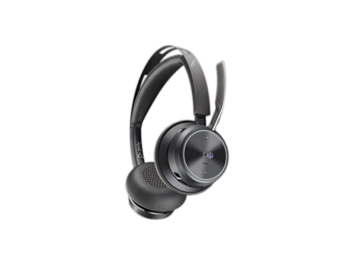 Poly Voyager Focus 2 Microsoft Teams Certified USB-C-C Headset +USB-C/A Adapter +Charging Stand (9T9J6AA) - Image 2