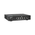 QNAP, 5 port 2.5Gbps RJ-45, auto negotiation (2.5G/1G/100M), unmanaged switch (QSW-1105-5T)
