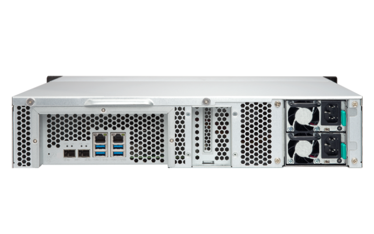 QNAP TS-1232PXU-RP-4G Quad-core Alpine AL324 1.7GHz 4GB DDR4 UDIMM(1xUDIMM) 2x10GbE SFP 2x2.5 GbE 1xGbE 4xUSB3.0 250W(x2)) PSU 2