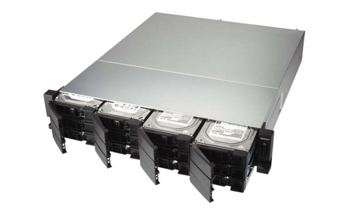 QNAP TS-1232PXU-RP-4G Quad-core Alpine AL324 1.7GHz 4GB DDR4 UDIMM(1xUDIMM) 2x10GbE SFP 2x2.5 GbE 1xGbE 4xUSB3.0 250W(x2)) PSU