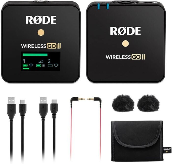 RODE Wireless GO II Single Compact Digital Wireless Microphone System Recorder (2.4 GHz, Black) 4