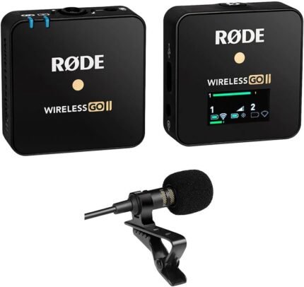 RODE Wireless GO II Single Compact Digital Wireless Microphone System Recorder (2.4 GHz, Black)
