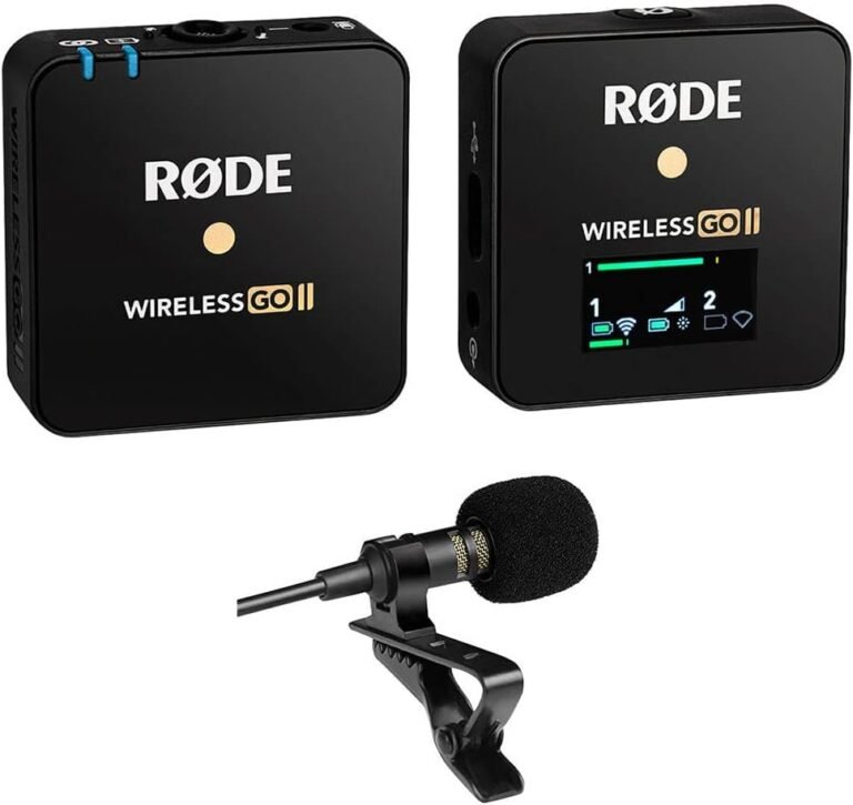 RODE Wireless GO II Single Compact Digital Wireless Microphone System Recorder (2.4 GHz, Black)