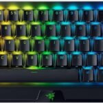 Razer Gaming Keyboard BlackWidow V3 Mini HyperSpeed Green Switch WL BT USB RU RGB, Black