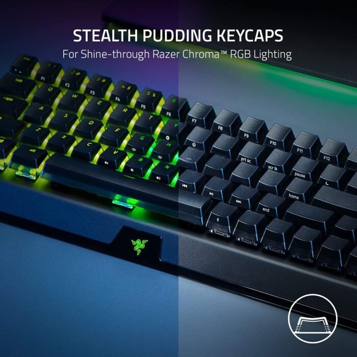 Razer Gaming Keyboard BlackWidow V3 Mini HyperSpeed Green Switch WL BT USB RU RGB, Black4