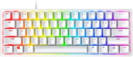 Razer Gaming Keyboard Huntsman Mini Mercury Ed. Red Switch USB RU RGB, White