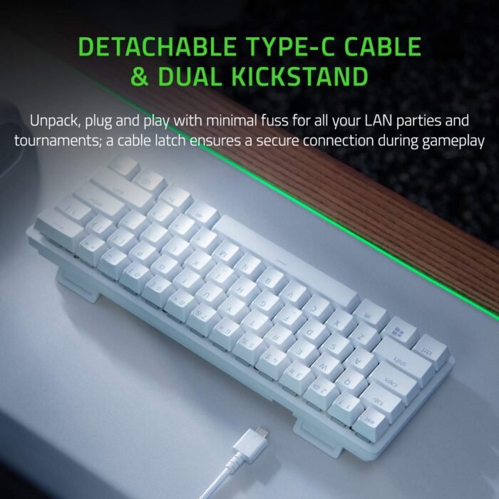 Razer Gaming Keyboard Huntsman Mini Mercury Ed. Red Switch USB RU RGB, White4