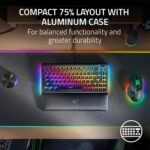 Razer Keyboard BlackWidow V4 75% RGB 83key Mechanical Tactile Switch GEN-3, USB-A, EN, black3