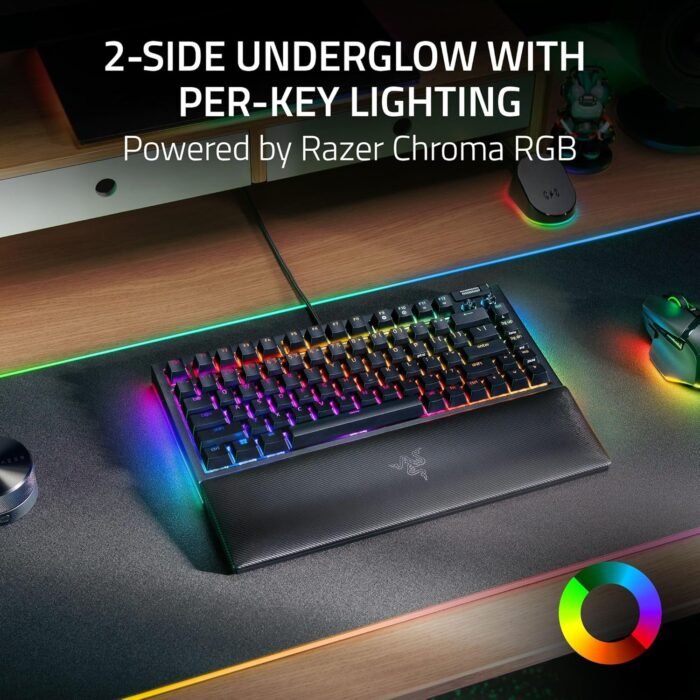 Razer Keyboard BlackWidow V4 75% RGB 83key Mechanical Tactile Switch GEN-3, USB-A, EN, black5