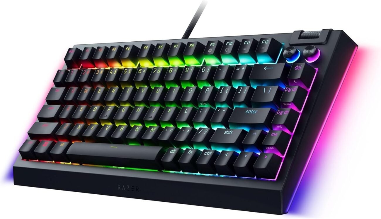 Razer Keyboard BlackWidow V4 75% RGB 83key Mechanical Tactile Switch GEN-3, USB-A, EN, black9