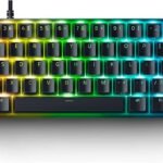Razer Keyboard Huntsman Mini RGB 61key Purple Switch USB EN Black