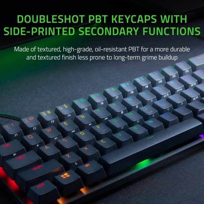 Razer Keyboard Huntsman Mini RGB 61key Purple Switch USB EN Black3