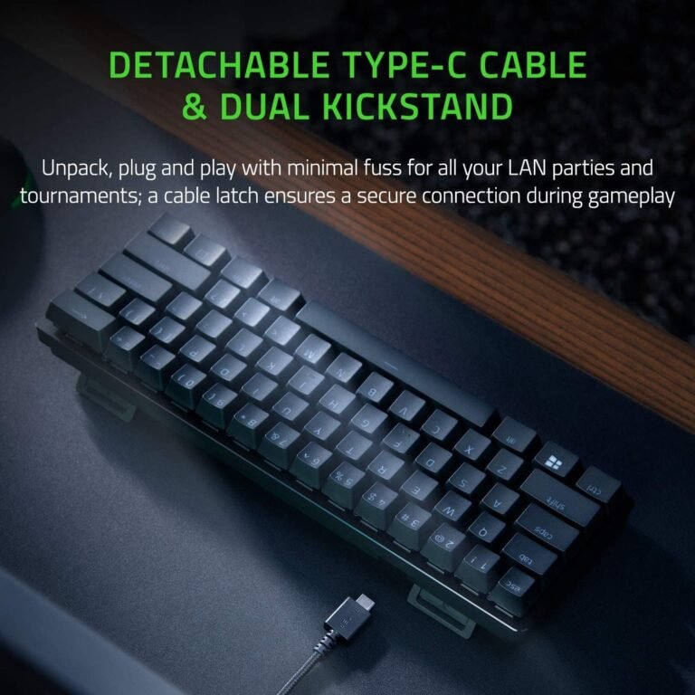 Razer Keyboard Huntsman Mini RGB 61key Purple Switch USB EN Black4