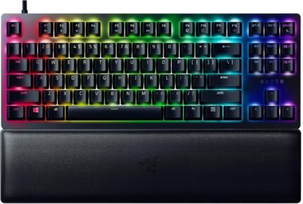 Razer Keyboard Huntsman V2 TKL RGB 87key Red Switch USB EN, black