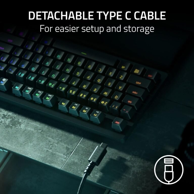 Razer Keyboard Huntsman V2 TKL RGB 87key Red Switch USB EN, black6