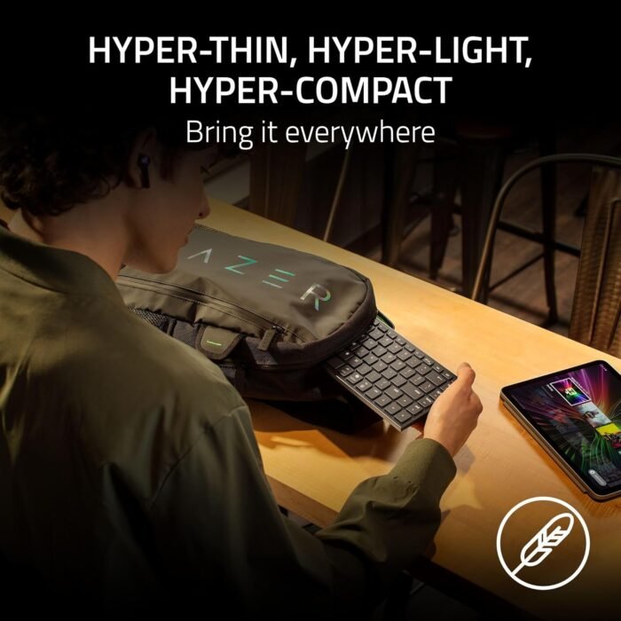 Razer Keyboard Joro Ultra Low-Profile, 86key, BT, EN, RGB, black3