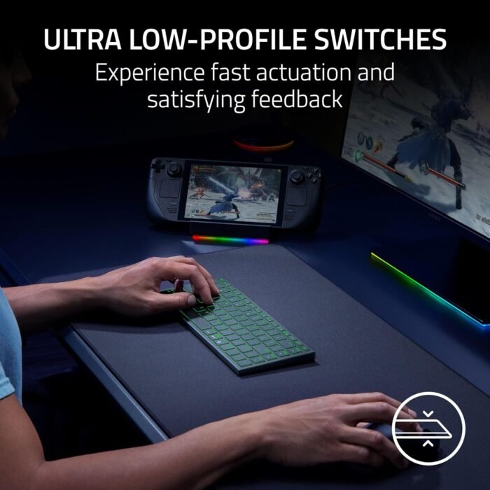 Razer Keyboard Joro Ultra Low-Profile, 86key, BT, EN, RGB, black6