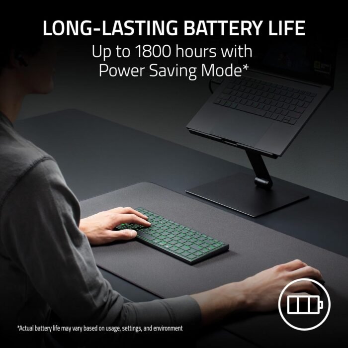 Razer Keyboard Joro Ultra Low-Profile, 86key, BT, EN, RGB, black8