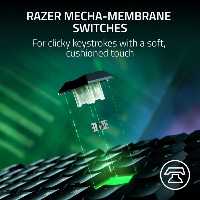Razer Keyboard Ornata V3 TKL RGB 84key Mecha-Membrane Switch USB-A EN, black3