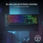 Razer Keyboard mechanical BlackWidow V3 TKL 87key, Green Switch, USB-A, EN RU, RGB, black7
