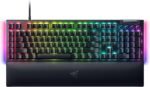 Razer Keyboard mechanical BlackWidow V4, 114key, Yellow Switch, USB-A, EN RU, RGB, black
